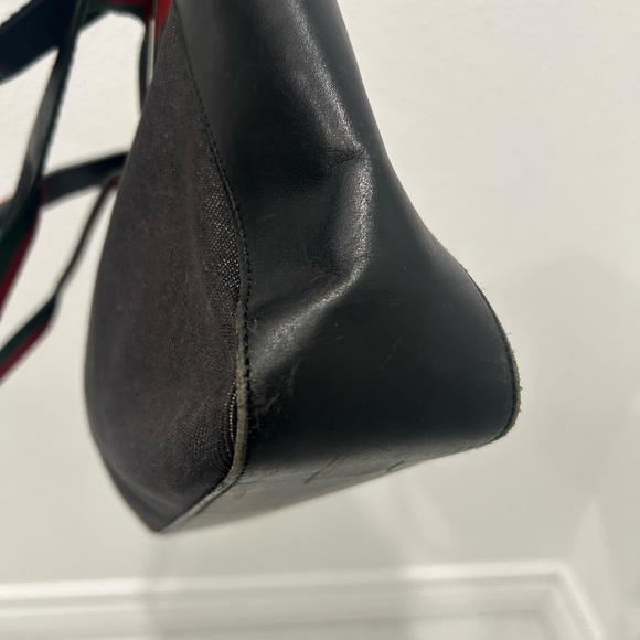 Gucci Black Denim and Sherry Line Straps Tote Bag - Picture 7 of 12